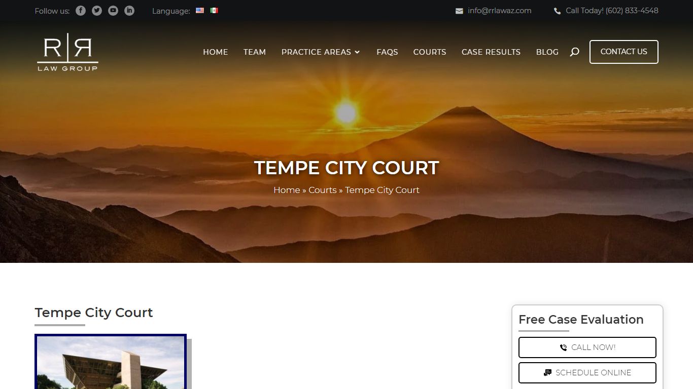 Tempe City Court Information, location and guide