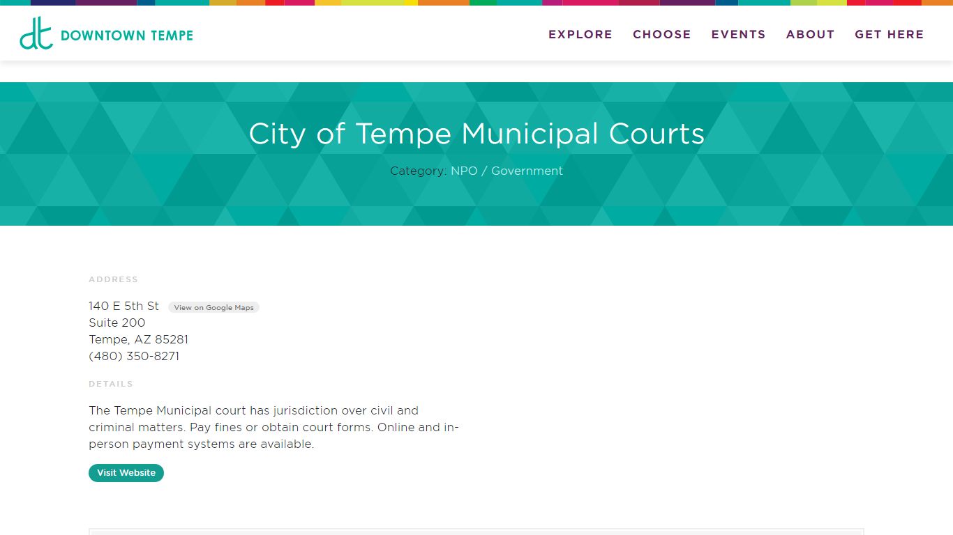 City of Tempe Municipal Courts | Downtown Tempe, AZ